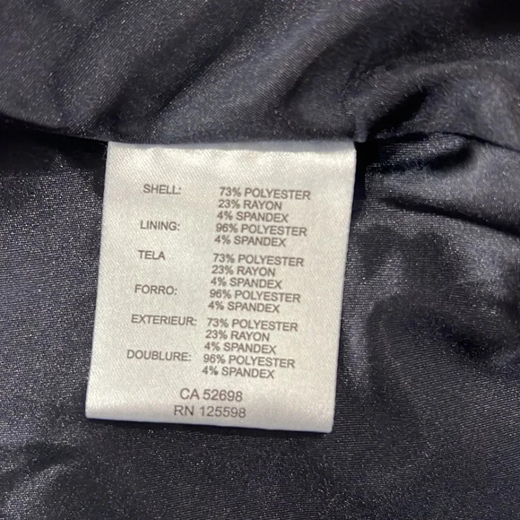 Ellen Tracy Blue Pleated Front Knee Length Dress elastic waist band size 4 - Picture 5 of 5